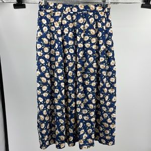 Vintage 90s Country Sophisticates Pendleton Floral Midi Skirt USA Size 12